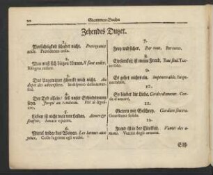 Zehendes Dutzet.