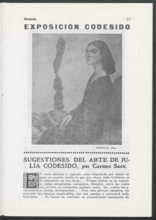 Cecilia : óleo
