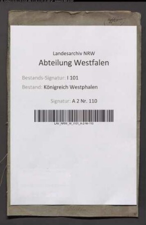 Aufhebung des Andreasstifts zu Lübbecke