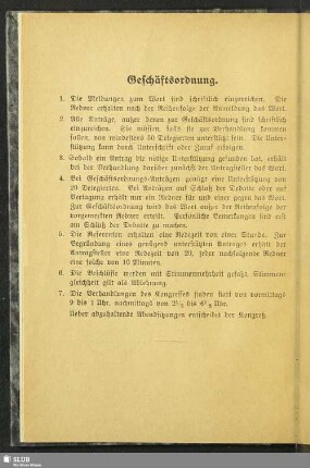Geschäftsordnung