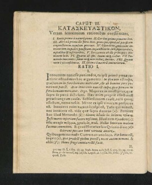 Caput III. Veram sententiam rationibus confirmans.