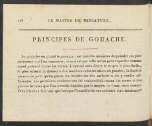 Principes De Gouache.