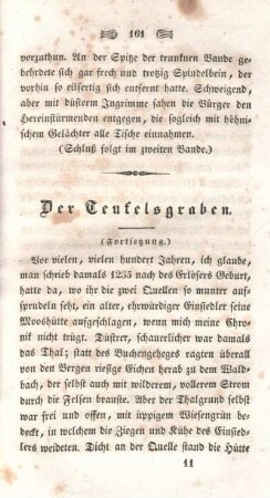 Der Teufelsgraben. (Fortsetzung.)