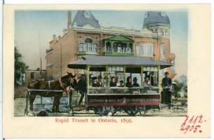 Ontario, Cal. Rapid Transit in Ontario, 1895