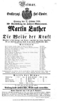 Martin Luther oder Die Weihe der Kraft
