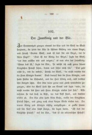 102. Der Zaunkönig und der Bär.