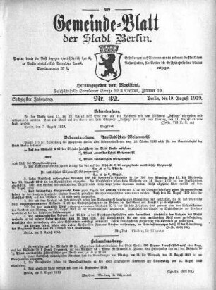 1919,32: Nr. 32, 10. August 1919