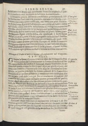 Cap. XXXI. Adempie il Padre il voto; e muore gloriosamente nel Giappone