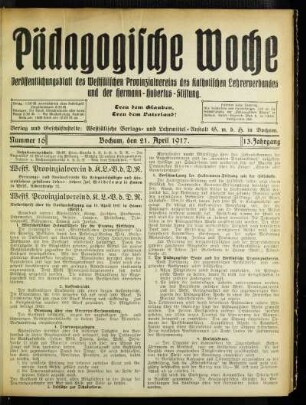 Westf. Provinzialverein d. K. L.-V. d. D. R. : Niederschrift über die Vorstandssitzung am 11. April 1917 in Hamm (Westf.)