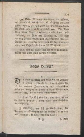 Achtes Hundert