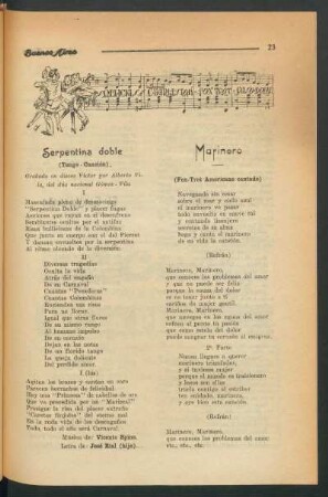 Serpentina doble : (Tango-canción). Grabado en discos "Víctor" por Alberto Vila, del dúo nacional Gómez - Vila