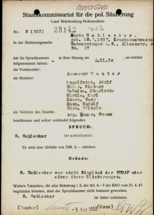 Schlenker, Maria