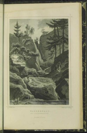 Wasserfall. Bei Langhennersdorf