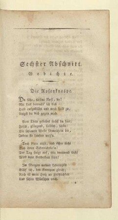 Sechster Abschnitt. Gedichte