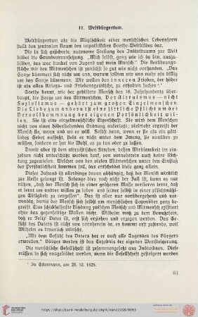 11. Weltbürgertum