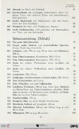 Spitzensammlung (Nr. 849-937)