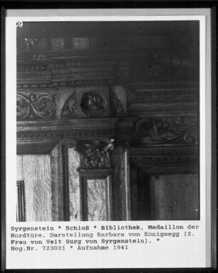 Bidnis der Barbara von Königsegg, zweite Frau von Veit Sürg von Syrgenstein