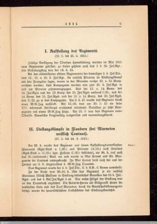 II. Stellungskämpfe in Flandern (bei Warneton westlich Comines)
