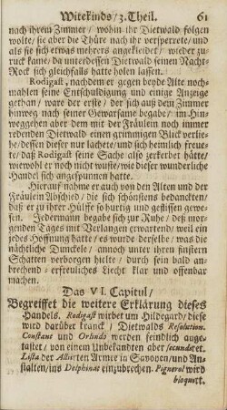 Das VI. Capitul/ Begreiffet die weiter Erklärung dieses Handels. ...