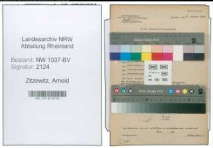 Entnazifizierung Arnold Zitzewitz , geb. 20.08.1904 (Lehrer)