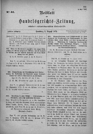 No. 31. 2. August 1873