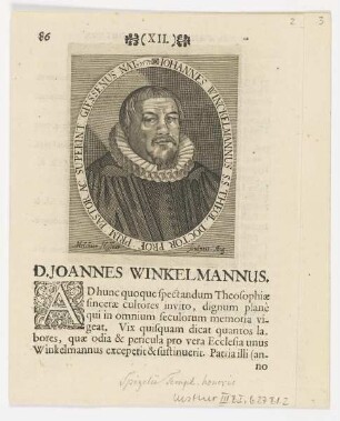 Bildnis des Joannes Winckelmannus