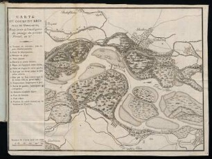 12, Carte du cours du Rhin près de Diersheim...