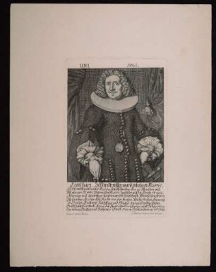 Kupferstich mit Darstellung von Leonhart Werdtmiller
