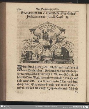 Evangelium am V. Sonntage in der Fasten, Judica genannt, Joh. IIX. 46. – 59.