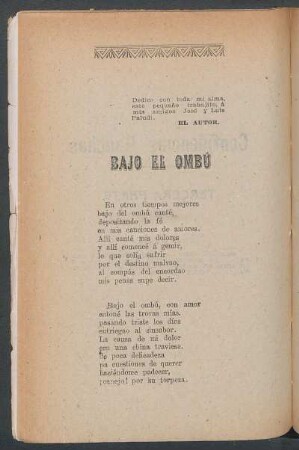 Bajo el ombú