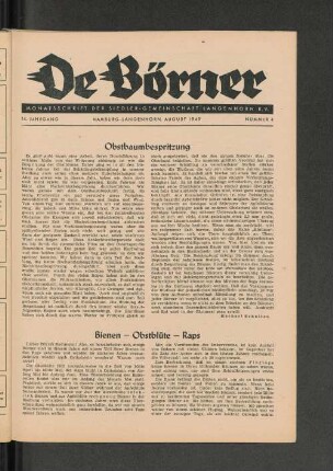 Bienen - Obstblüte - Raps