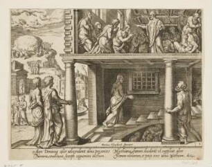 Rückkehr der Apostel vom Ölberg und die Wahl des Matthias zum Apostel, Blatt 1 der Folge "Apostelgeschichte"