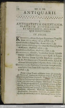 Antiquarii
