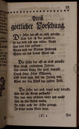 Preiß göttlicher Vorsehung.