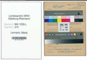 Entnazifizierung Maria Lennartz , geb. 03.08.1899 (Lehrerin)