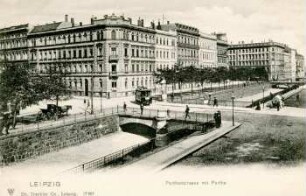 Leipzig: Parthenstrasse mit Parthe