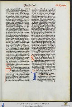 Prologus in zachariam prophetam