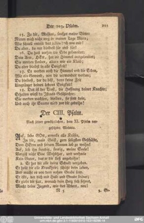 Der CIII. Psalm.