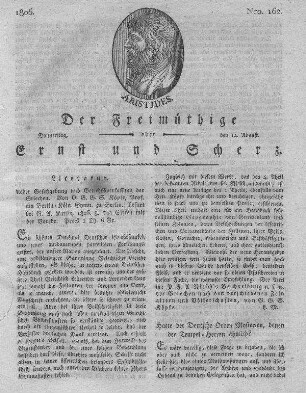Nro. 162, Donnerstag den 14. August 1806