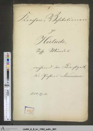 Hülsede: Visitationsakten