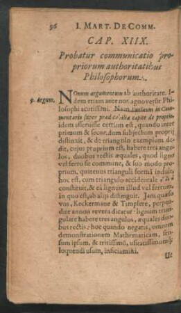 Cap. XIIX. Probatur communicatio propriorum authoritatibus Philosophorum.