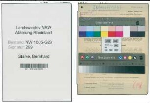 Entnazifizierung Bernhard Starke , geb. 17.12.1894 (Kaufmann)