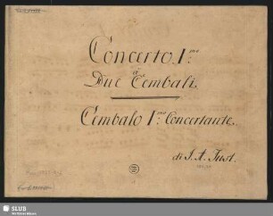 3 Concertos - Mus.3755-O-2 : cemb (2), Arr.