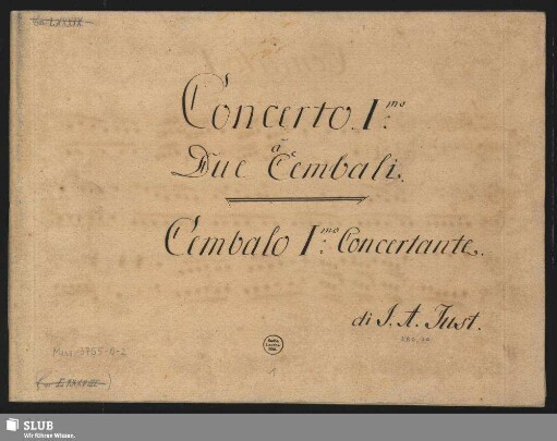 3 Concertos - Mus.3755-O-2 : cemb (2), Arr.