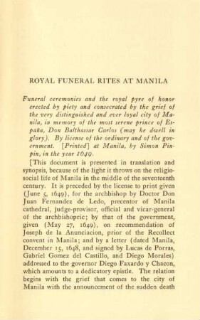 Royal funeral rites at Manila