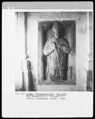 Epitaph für Abt Sebastian Staiger