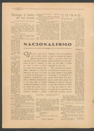 Dialogo á beira de um morto