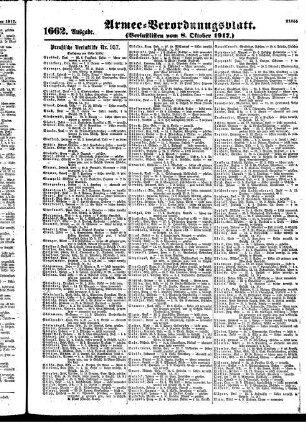 1662. Ausgabe. Montag, 8. Oktober 1917