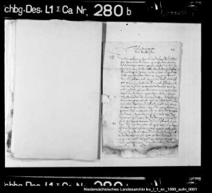 Schulden des Grafen Jost zu Hoya