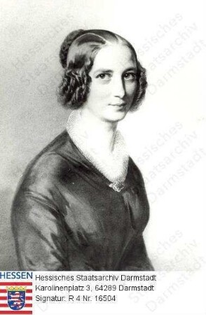 Niebergall, Sophie Christine geb. Müller (1819-1892) / Porträt, Brustbild